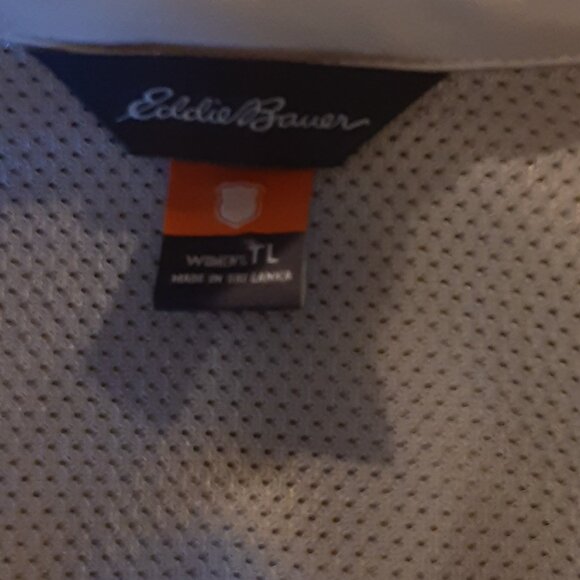 Eddie Bauer UPF Guide Tan/Cream Long-Sleeved Button Up Tech Shirt,  Large Tall - Picture 10 of 14